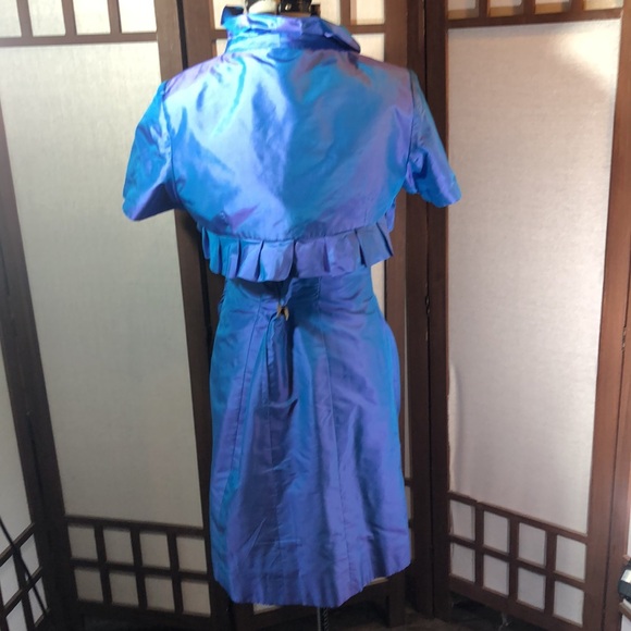 Marisa Baratelli 100% Thai Silk Strapless Dress and Cropped Jacket - Picture 9 of 17